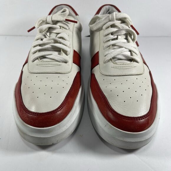 Cole Haan GrandPro Rally Court Sneaker White Red Leather Men’s Size 12 M C33553 - Picture 3 of 8